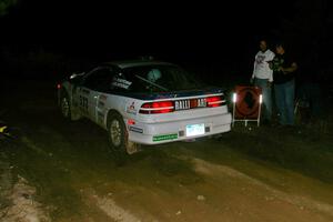 Paul Ritchie / Drew Ritchie Mitsubishi Eclipse GSX leaves the start of SS15, Sugar Bush.