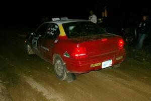 Scott Parrott / Breon Nagy Dodge Neon leaves the start of SS15, Sugar Bush.