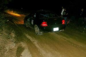 Bryan Holder / Tracy Payeur Plymouth Neon leaves the start of SS15, Sugar Bush.