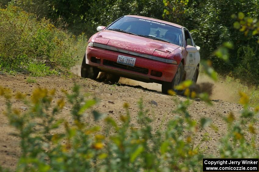 Marcin Kowalski / Maciej Sawicki Mitsubishi Eclipse GST through an uphill right on SS10, Chad's Yump.