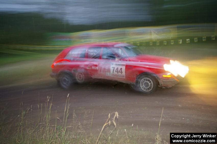 Paul Koll / Matt Wappler VW GTI through the spectator point on SS13, Sockeye Lake.