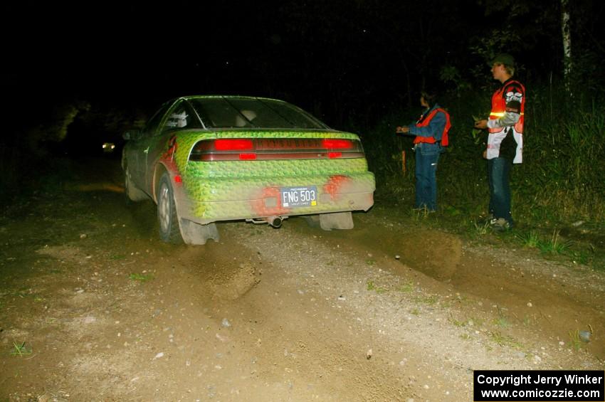 Doug Shepherd / Pete Gladysz Mitsubishi Eclipse leaves the start of SS16, Perkins.