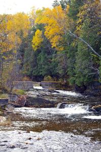 The second drop of Lower Falls of the Falls River near L'Anse, MI