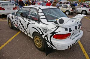 The Subaru Impreza of Matt Iorio / Ole Holter had different body panels from both of his rally cars.