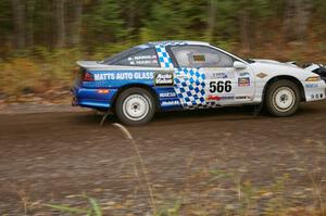 Matt Huuki / Brent Nahri Eagle Talon heads uphill near the start of SS1, Herman.