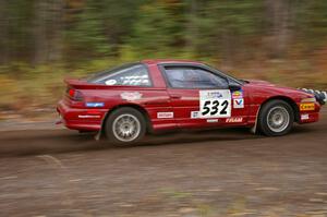 Dave LaFavor / Chris Huntington	Eagle Talon heads uphill near the start of SS1, Herman.