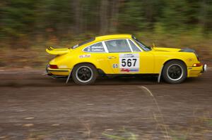Bob Cutler / John Atsma Porsche 911S heads uphill near the start of SS1, Herman.
