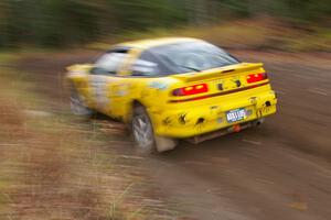 16-year old Kyle Sarasin and his father Stuart Sarasin head uphill on SS1, Herman, in their ex-Rodney Dean Eagle Talon.