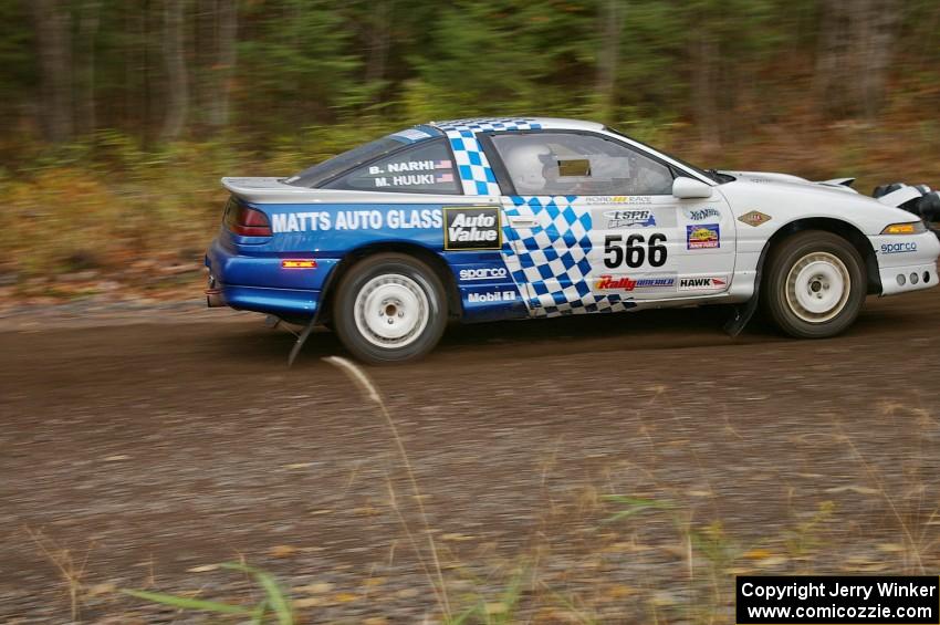 Matt Huuki / Brent Nahri Eagle Talon heads uphill near the start of SS1, Herman.