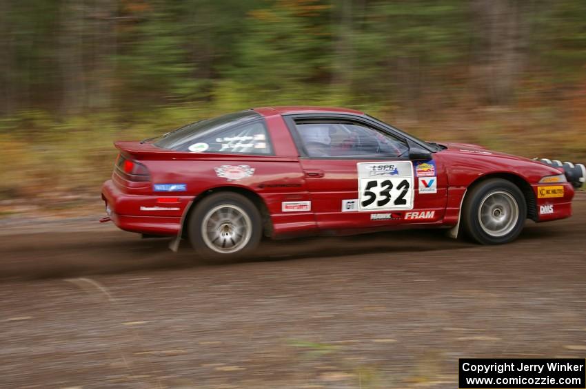 Dave LaFavor / Chris Huntington	Eagle Talon heads uphill near the start of SS1, Herman.