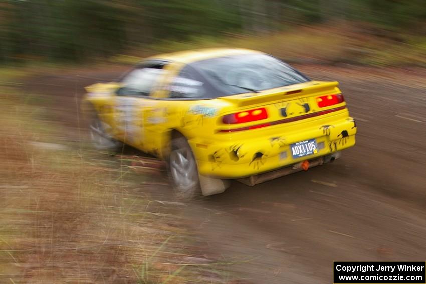 16-year old Kyle Sarasin and his father Stuart Sarasin head uphill on SS1, Herman, in their ex-Rodney Dean Eagle Talon.