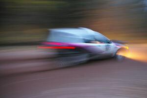 Matt Johnston / Alex Kihurani Honda Civic at speed on SS2, Menge Creek North.