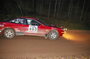 Erick Nelson / Greg Messler Ford Probe GT comes into the flying finish of SS2, Menge Creek North.