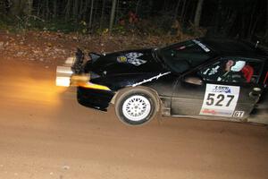 Craig Walli / Jonah Liubakka Eagle Talon comes in to the flying finish of SS2, Menge Creek North.