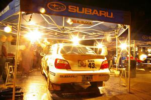 Ken Block / Alex Gelsomino Subaru WRX STi gets serviced in L'Anse for a second time (2).