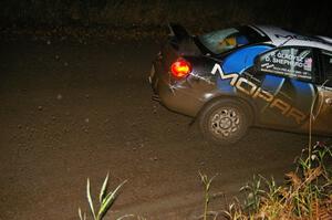 Doug Shepherd / Pete Gladysz Dodge SRT-4 comes into the flying finish of SS6, Herman North.