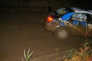 Doug Shepherd / Pete Gladysz Dodge SRT-4 comes into the flying finish of SS6, Herman North.