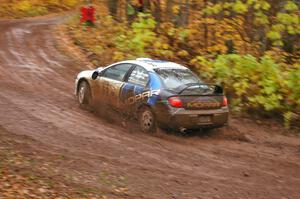 Doug Shepherd / Pete Gladysz Dodge SRT-4 comes through the final corner of SS7, Gratiot Lake 1.