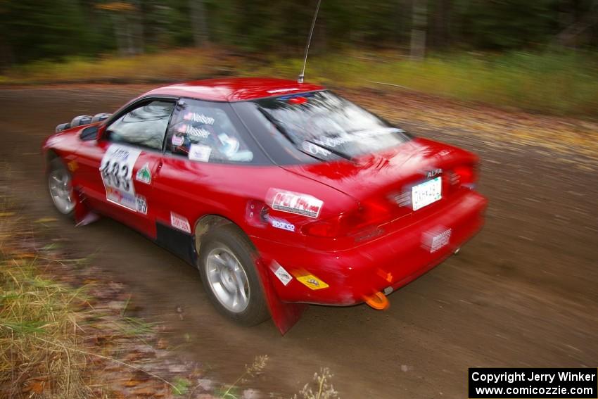 Erick Nelson / Greg Messler Ford Probe GT heads uphill near the start of SS1, Herman.