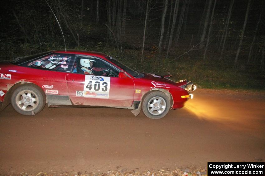 Erick Nelson / Greg Messler Ford Probe GT comes into the flying finish of SS2, Menge Creek North.