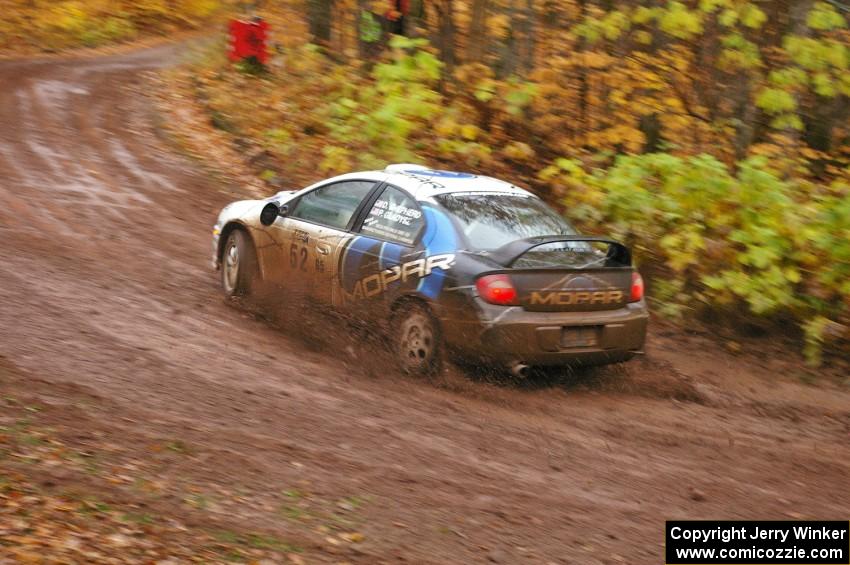 Doug Shepherd / Pete Gladysz Dodge SRT-4 comes through the final corner of SS7, Gratiot Lake 1.