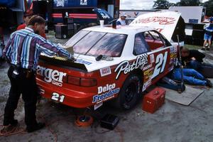 Johnny Benson, Jr.'s Chevy Lumina in the paddock