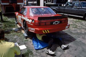 Randy MacDonald's Chevy Lumina in the paddock