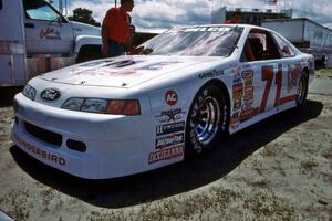 A.J. Cooper's Ford Thunderbird in the paddock