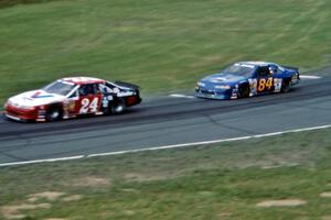 Jon Lemke's Ford Thunderbird and Bob Senneker's Ford Thunderbird