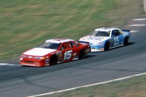 Glenn Allen, Jr.'s Ford Thunderbird and Tony Raines' Chevy Lumina