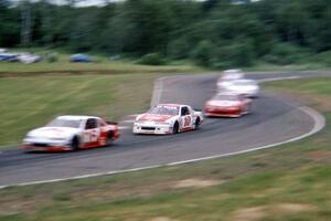 John Freeman's Chevy Lumina, Tony Roper's Chevy Lumina and Dennis Lampman's Ford Thunderbird