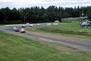 Cars through turn 9