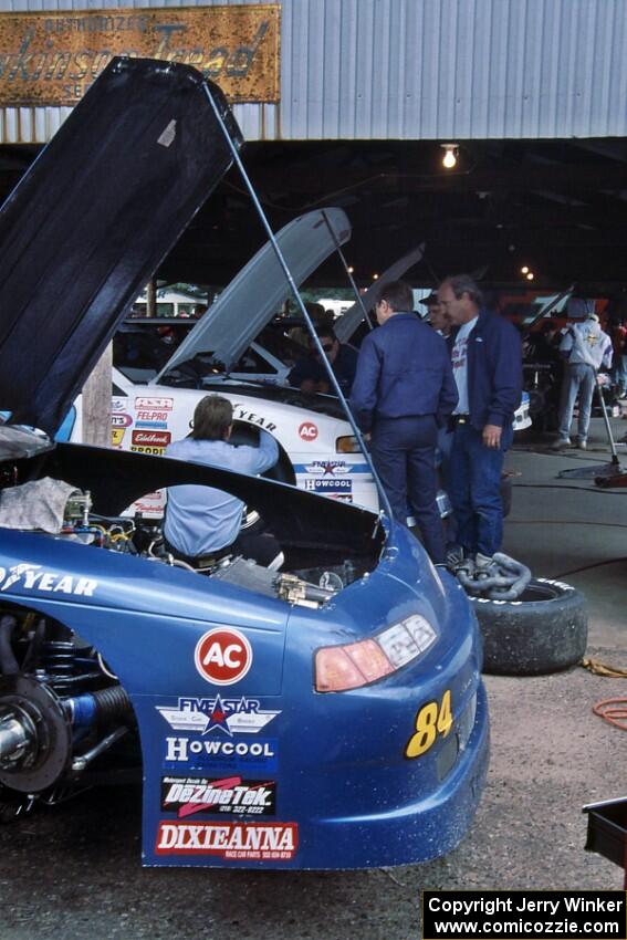 Bob Senneker's Ford Thunderbird in the paddock