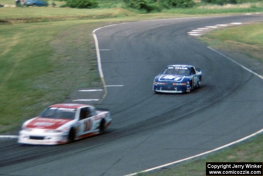 Tony Roper's Chevy Lumina and Tom Harrington's Olds Cutlass Supreme