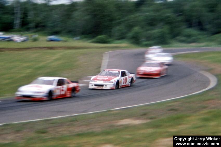 John Freeman's Chevy Lumina, Tony Roper's Chevy Lumina and Dennis Lampman's Ford Thunderbird