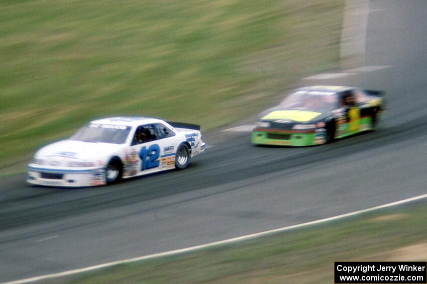 Jimmy Spencer's Chevy Lumina and Jay Sauter's Chevy Lumina