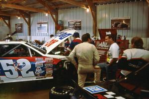 Ken Schrader's Chevy Lumina in the garage area