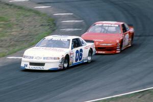 Leighton Reese's Chevy Lumina and Mike Miller's Pontiac Grand Prix