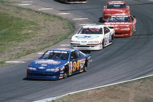 Bob Senneker's Ford Thunderbird, Butch Miller's Ford Thunderbird, Brett Bell's Ford Thunderbird,Mike Miller's Pontiac Grand Prix