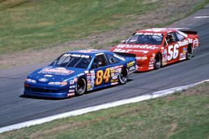 Bob Senneker's Ford Thunderbird and Brett Bell's Ford Thunderbird