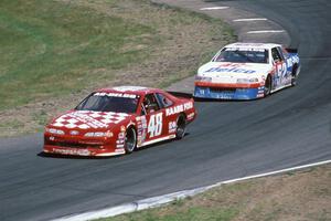 Joe Nott's Ford Thunderbird and Ken Schrader's Chevy Lumina