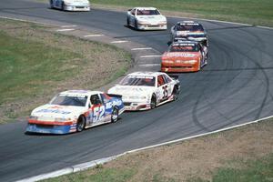 Ken Schrader's Chevy Lumina, Chuck Hemmingson's Chevy Lumina, Gary St. Amant's Ford Thunderbird, etc