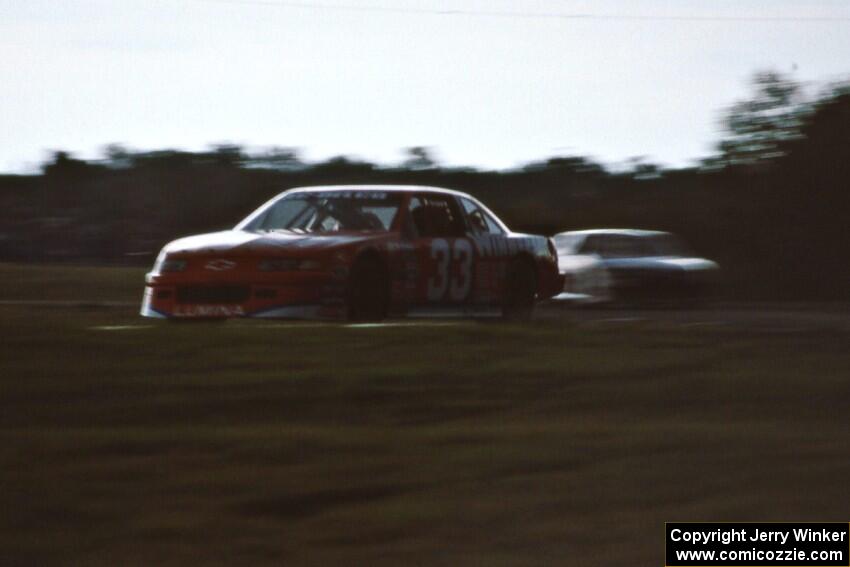 Brad Loney's Chevy Lumina before the rain hit during the qualifier