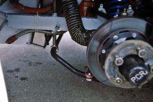 Left-front suspension of an ASA car