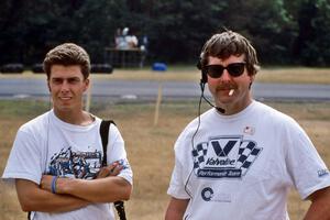 Photographer John Rhode and corner worker Dan MacDonald at turn 3.