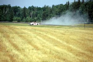 A.J. Cooper's Ford Thunderbird spins coming out of turn 2