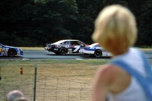 Ken Schrader's Chevy Monte Carlo, Gary St. Amant's Ford Thunderbird and Bob Senneker's Ford Thunderbird