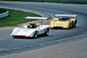 Lola T-163 and McLaren M-12 Can-Am cars