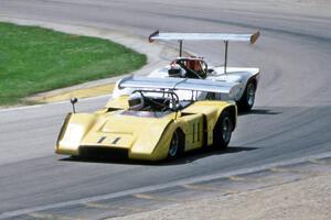 McLaren M-12 and Lola T-163 Can-Am cars