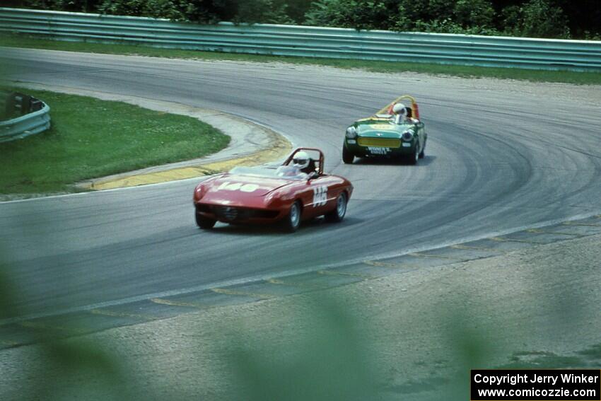 Alfa-Romeo Spyder and MG Midget